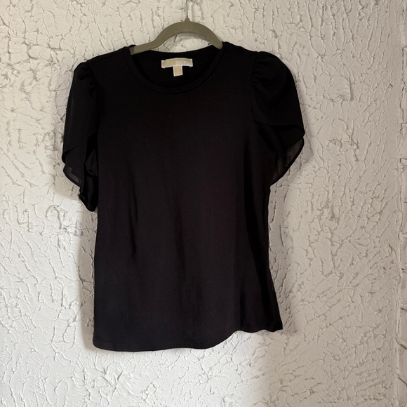 MICHAEL Michael Kors Tops - MICHAEL Michael Kors Classic Black Top with Statement Sleeve
